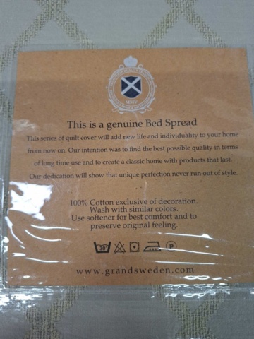 1560162-8 Överkast Grand Design Dunblane Sand Bedspread - 180x260 cm