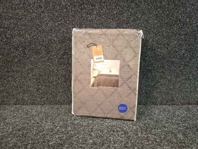 1560188-3 Överkast Grand Design Dunblane Grey - 180x260 cm
