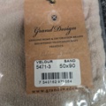1560236-5 2 st Kuddfodral Grand Design Velour Sand - 50x90 cm