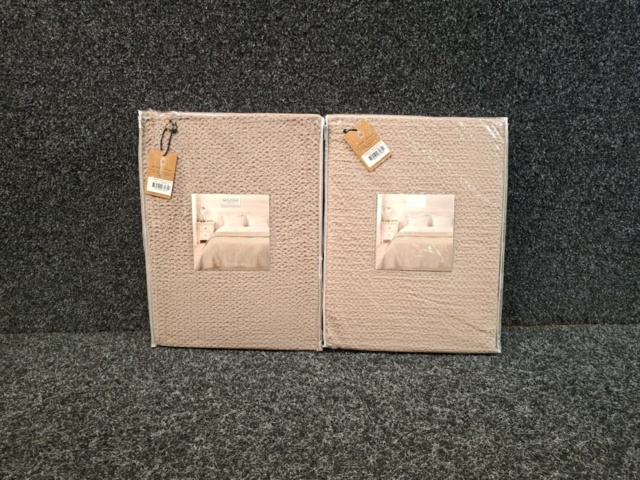 1560269-3 2 st Överkast Grand Design Waffle Taupe - 120x180 cm