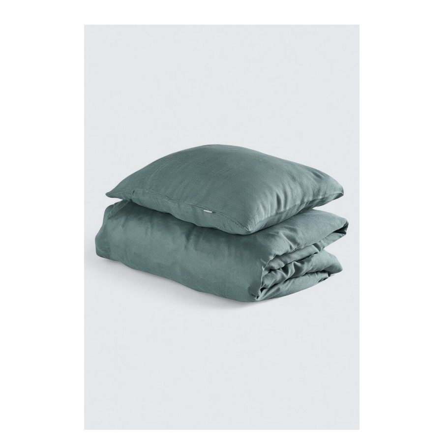 1560072-1 2 pcs Duvet cover set Bamburino Bamboo/Cotton olive single - 150x210 cm