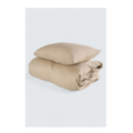 1560088-1 2 st Påslakanset Bamburino Bambu/Bomull beige enkel - 150x210 cm