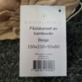 1560088-4 2 st Påslakanset Bamburino Bambu/Bomull beige enkel - 150x210 cm