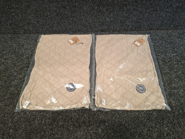 1560126-4 2 st Kuddfodral Grand Design Dunblane Sand - 40x60 cm