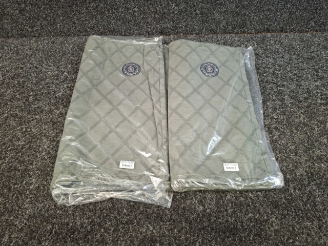1560138-2 2 st Kuddfodral Grand Design Dunblane Grey/Green - 50x90 cm