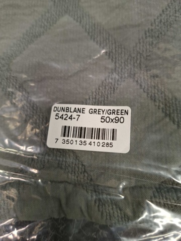1560138-7 2 st Kuddfodral Grand Design Dunblane Grey/Green - 50x90 cm