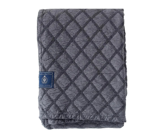 1560188-1 Överkast Grand Design Dunblane Grey - 180x260 cm