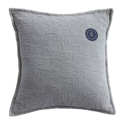 1560241-1 2 st Kuddfodral Grand Design Floral Quilt Grey - 50x90 cm