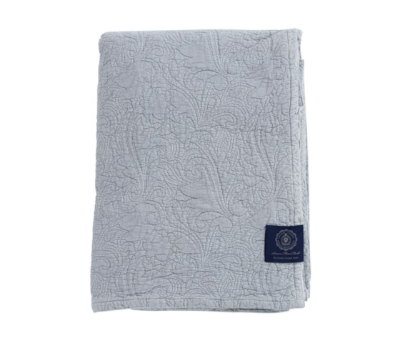 1560241-2 2 st Kuddfodral Grand Design Floral Quilt Grey - 50x90 cm