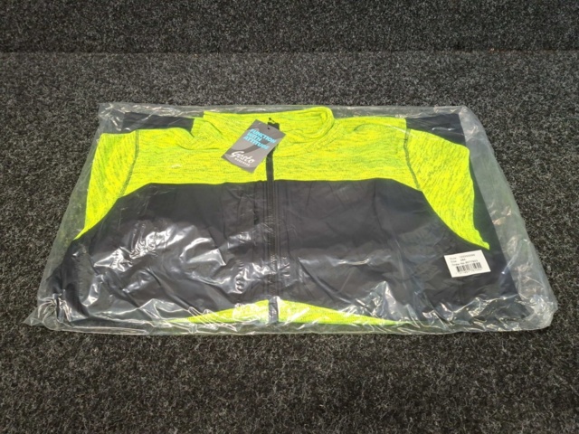1560464-2 5 st Sweatshirtjackor Gesto Explore Stickad Gul/Svart, Strl 2XL