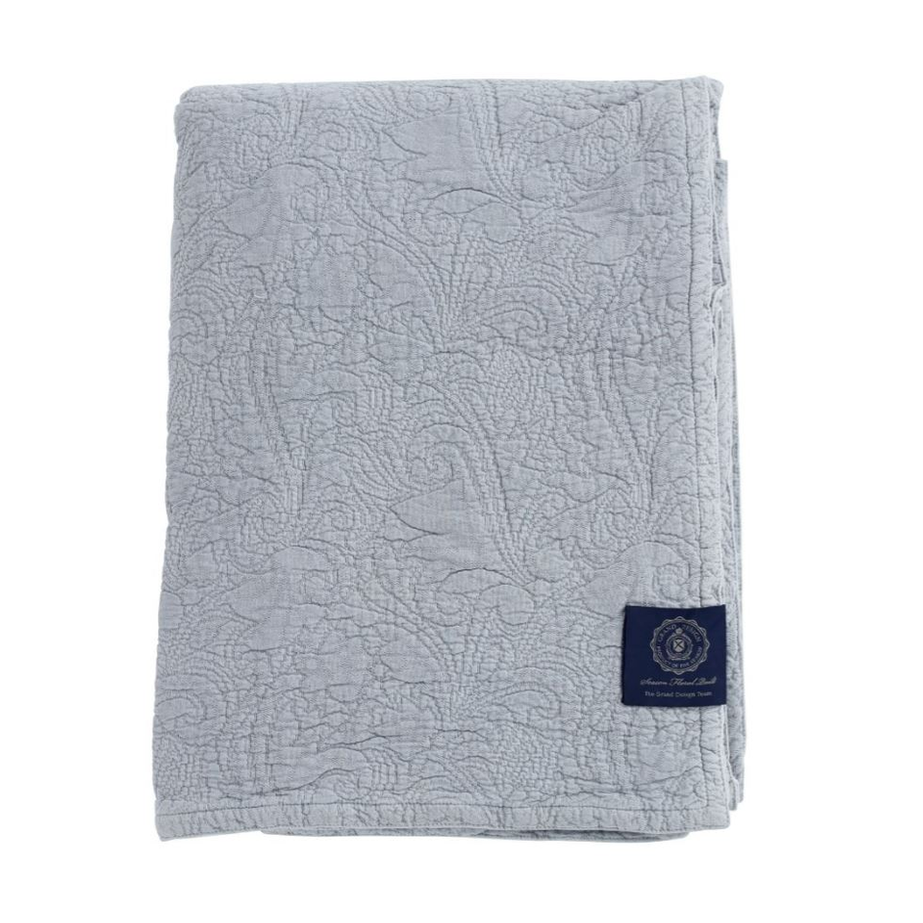 1560242-2 2 st Kuddfodral Grand Design Floral Quilt Grey - 50x90 cm