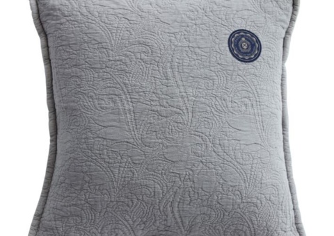 2 pillowcases Grand Design Floral Quilt Gray - 50x90 cm