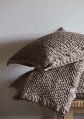 2 st Överkast Grand Design Waffle Taupe - 120x180 cm