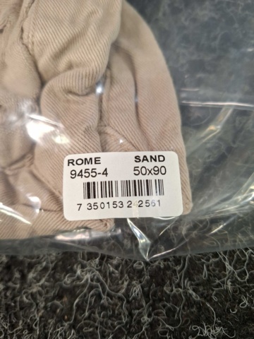 1560267-5 2 st Kuddfodral Grand Design Rome Sand - 50x90 cm