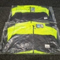 1560488-2 2 st Sweatshirtjackor Gesto Explore Stickad Gul/Svart, Strl 4XL