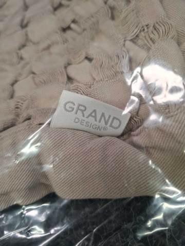 1560267-6 2 st Kuddfodral Grand Design Rome Sand - 50x90 cm