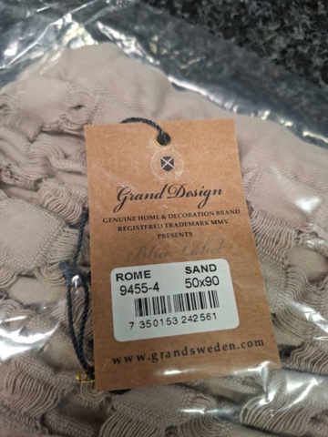 1560267-8 2 st Kuddfodral Grand Design Rome Sand - 50x90 cm