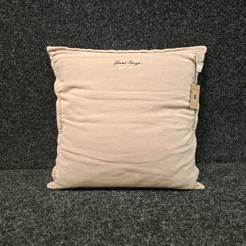 1560403-1 2 cushion covers Grand Design Velor Sand - 50x50 cm