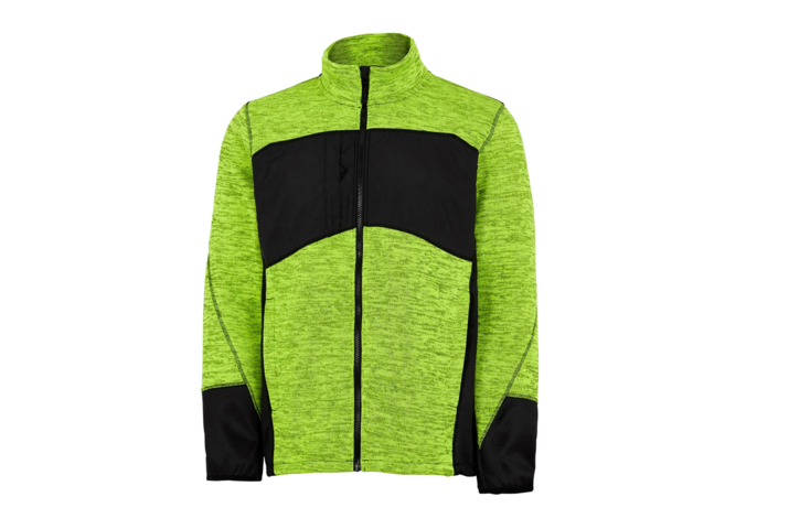 1560484-1 2 st Sweatshirtjackor Gesto Explore Stickad Gul/Svart, Strl 2XL