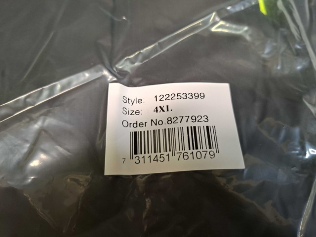 1560489-4 2 st Sweatshirtjackor Gesto Explore Stickad Gul/Svart, Strl 4XL