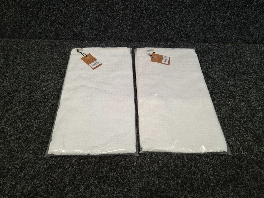 1560393-2 2 pillowcases Grand Design Waffle White - 50x90 cm