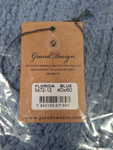 1560430-5 2 st Kuddfodral Grand Design Florida Blue - 40x60 cm