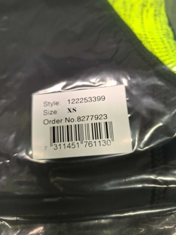 1560501-4 2 st Sweatshirtjackor Gesto Explore Stickad Gul/Svart, Strl XS