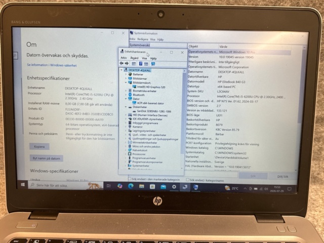 1535660-8 Laptop – HP EliteBook 840 G3