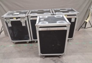 1561130 Flight case, 4 pcs - Single case for spotlights, on wheels