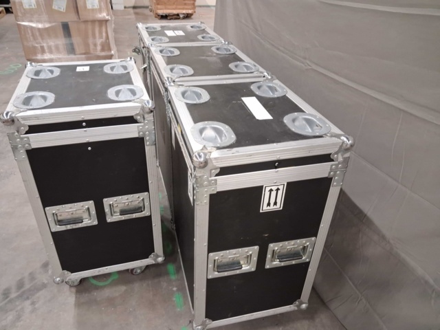 1561130-2 Flight case, 4 pcs - Single case for spotlights, on wheels