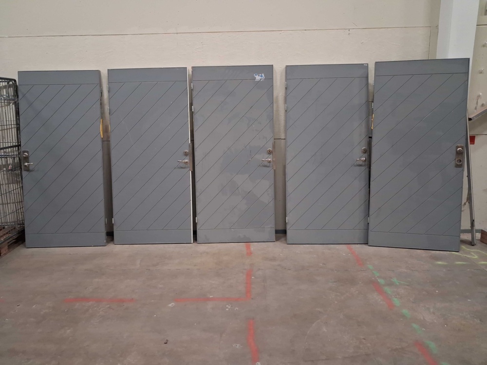 1561133-2 Fire-rated doors with frames, 5 pcs - EI30, 205 x 92.5 cm