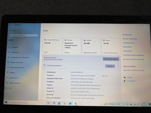 1529464-3 Laptop och skrivare - Samsung / HP