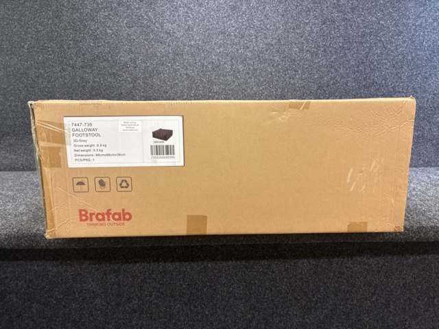 1561188-2 Pall/Fotstöd Brafab Galloway Grå