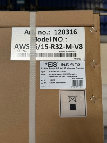 1561206-2 ES Energy Save AWST 6 kW – Complete air/water heating system with 250L VVB N2.61