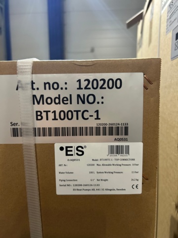 1561210-3 ES Energy Save AWST 15 kW – Complete air/water heating system