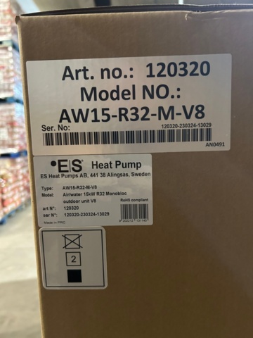 1561210-4 ES Energy Save AWST 15 kW – Complete air/water heating system