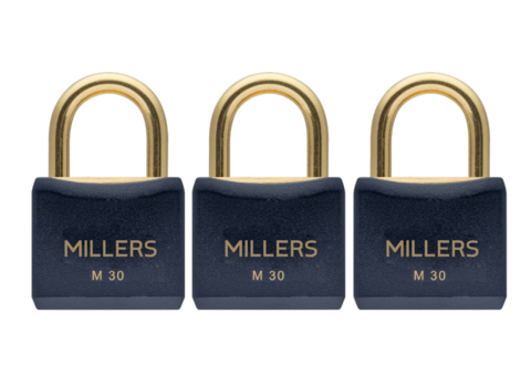 Hänglås, 10 st - 3-pack,  Marin 30, likalåsning, korrosionsbeständiga