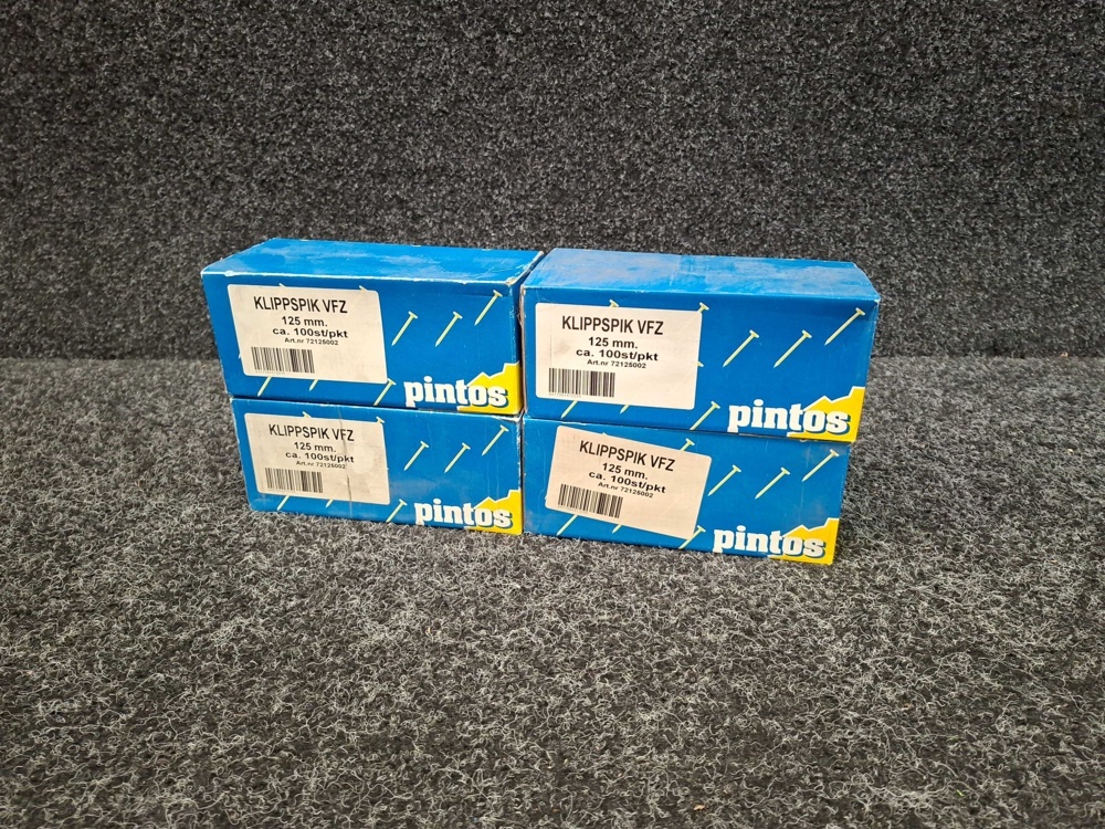 1561035-1 4 pcs Packs of clip nails 125mm, Pintos
