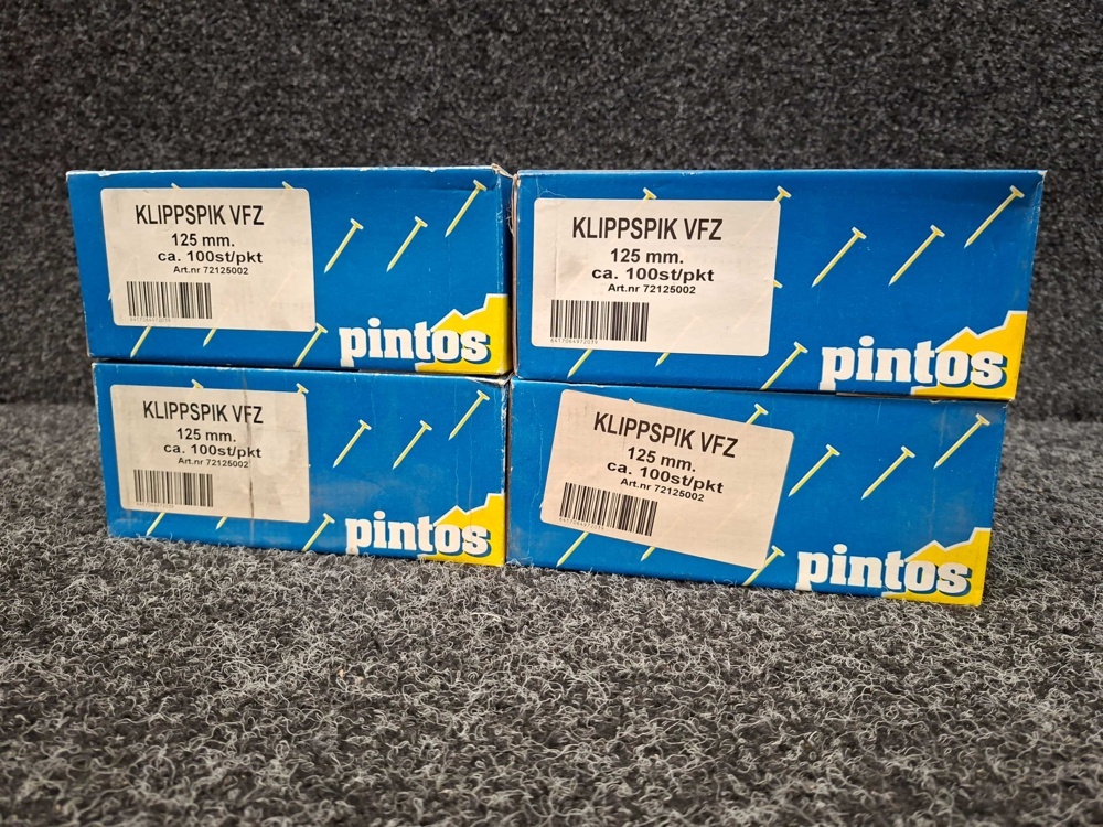 1561035-2 4 pcs Packs of clip nails 125mm, Pintos