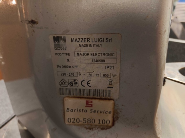 1485489-3 Kaffekvarn Mazzer Major Electronic