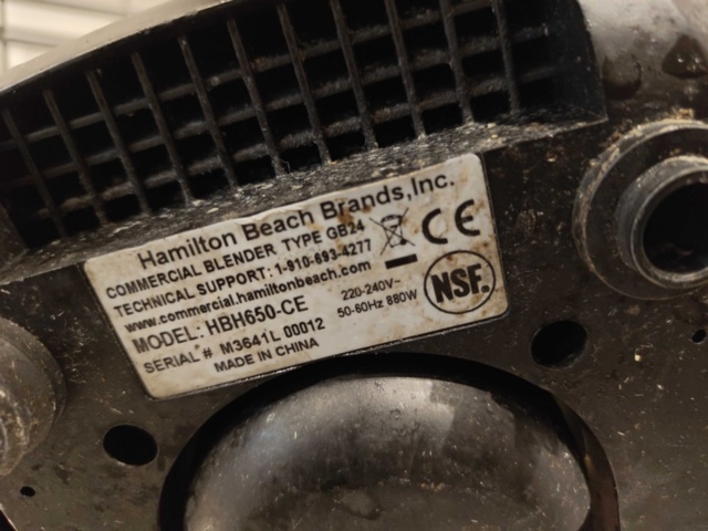 1485491-7 Professionell mixer Hamilton Beach HBH650-CE GB24