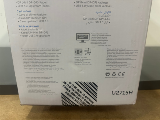 1493015-10 Datorskärm 27" DELL U2715H