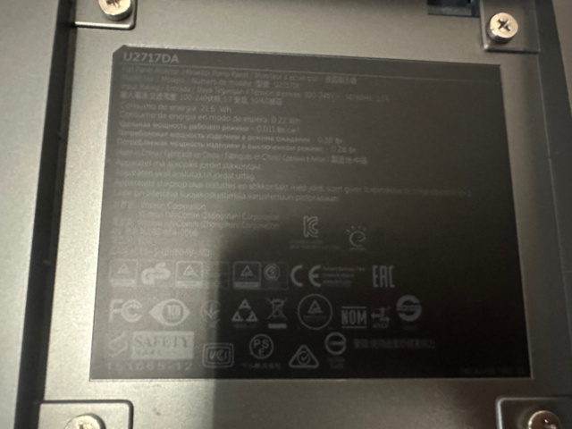 1493019-3 Datorskärm 27" DELL U2717DA