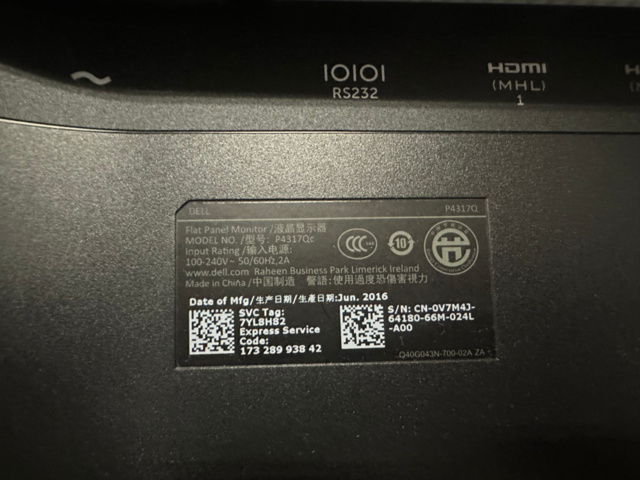 1493020-9 Datorskärm 43" DELL P4317Q