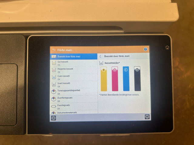1493021-6 Skrivare HP LaserJet 700 color MFP M775dn med tillbehör