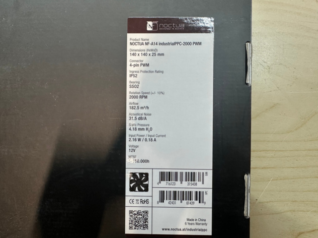 1493023-5 Fläktar Noctua NF-A14 6st