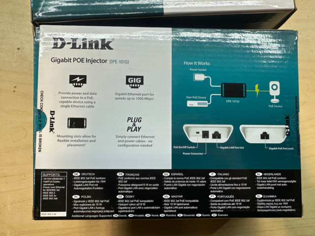 1493024-5 D-Link Gigabit POE Injector DPE-101GI 2st
