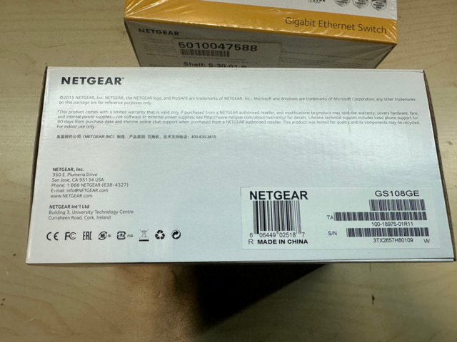 1493026-6 Switchar Netgear ProSafe GS108 2st