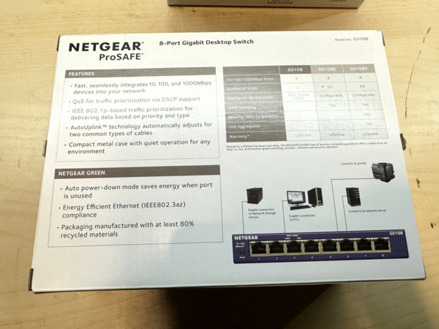 1493026-7 Switchar Netgear ProSafe GS108 2st
