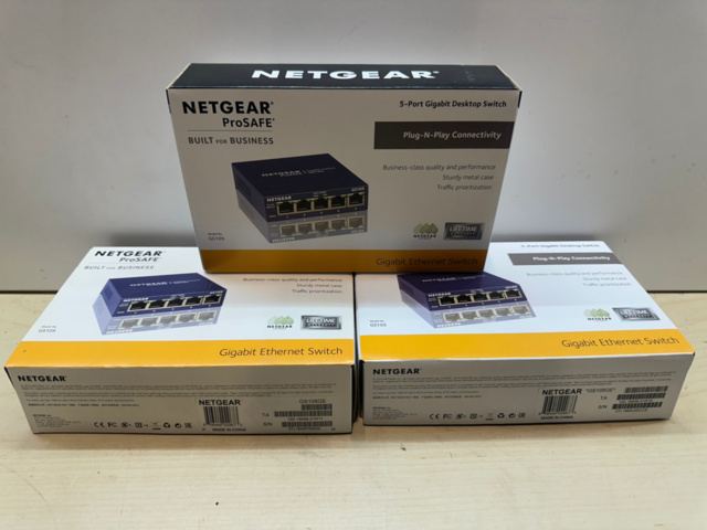 1493027-1 Switchar Netgear ProSafe GS105 3st